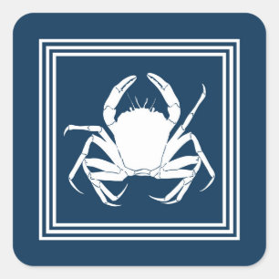 Sticker Carré Conception aquatique