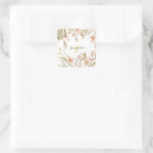 Conception de fleurs bébé ciel rose pastel monogra
