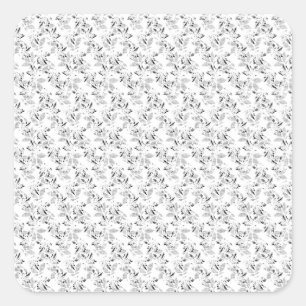 Sticker Carré Conception de langue Vingt