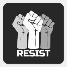 Conception de protestation de poings levés résista
