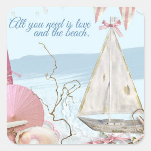 Sticker Carré Conception de série nautique 3