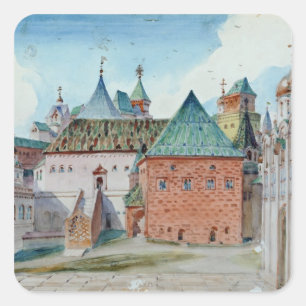 Sticker Carré Conception d'étape pour l'opéra de Mussorgsky