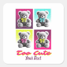 Conception d'ours en peluche coloré de style ourso