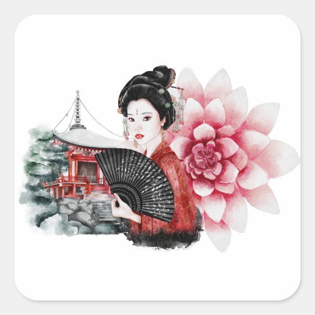 Sticker Carré Conception Okinawa Series 36 (Devant)