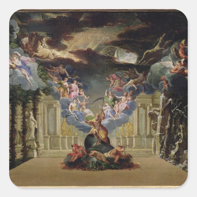 Sticker Carré Conception pour 'Atys' par Jean-Baptiste Lully (Devant)