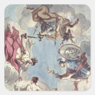 Sticker Carré Conception pour un plafond