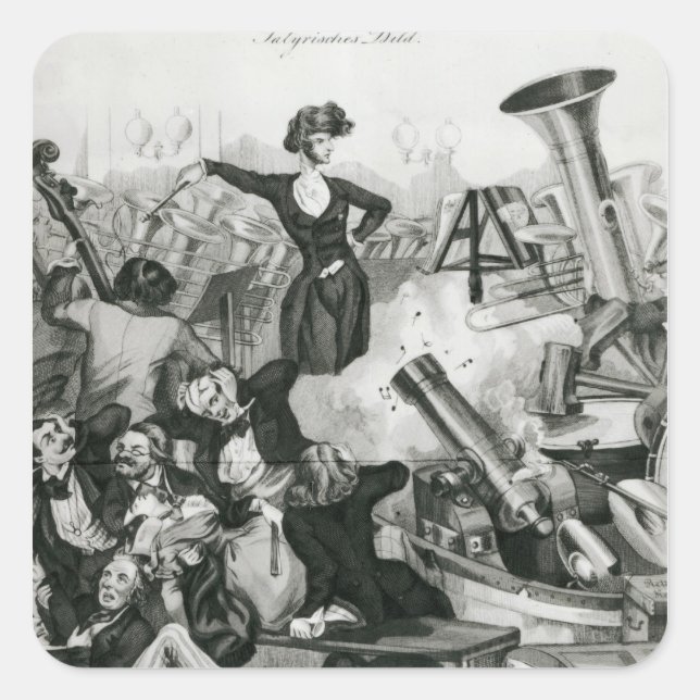 Sticker Carré Concert de Hector Berlioz (Devant)