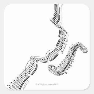 Sticker Carré Concerto pour violon Beethovens