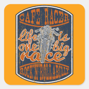 Sticker Carré Conducteur de café