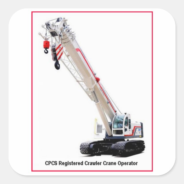 Sticker Carré Conducteur de grue CPCS (Devant)