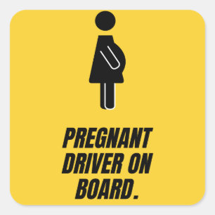 Sticker Carré Conducteur enceinte à bord