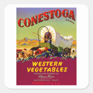 Sticker Carré Conestoga Western Vegetables