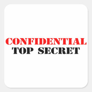 Sticker Carré Confidentiel