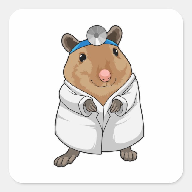 Sticker Carré Conseiller le Docteur (Devant)