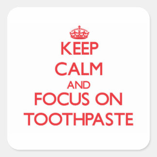 Sticker Carré Conserver le calme et se concentrer sur le dentifr