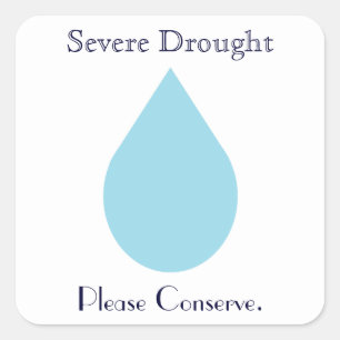 Sticker Carré Conserver l'eau