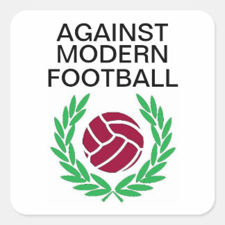 Sticker Carré Contre le football moderne