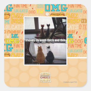 Sticker Carré Contre vent et marée