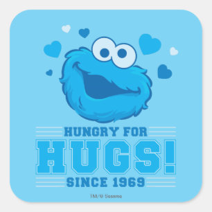 Sticker Carré Cookies Monster