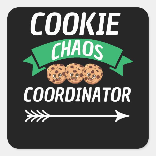 Sticker Carré Coordinateur Cookie Chaos Coordinateur Scouting Lo (Devant)