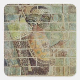 Sticker Carré Coordonnée d'un archer d'une frise