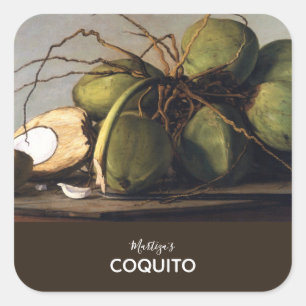 Sticker Carré Coquito Coconut Classic