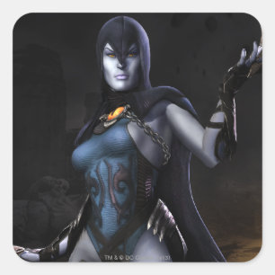 Sticker Carré Corbeau