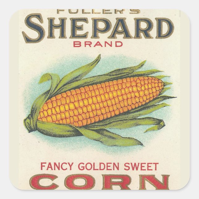 Sticker Carré Corn (Devant)