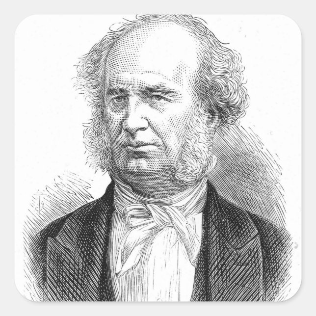 Sticker Carré Cornelius Vanderbilt, vers 1877 (Devant)