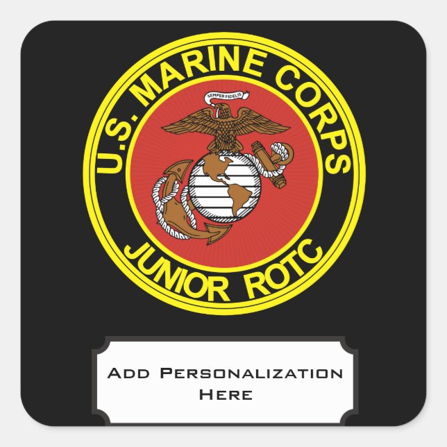 Sticker Carré Corps d'instruction des officiers subalternes de l (Devant)