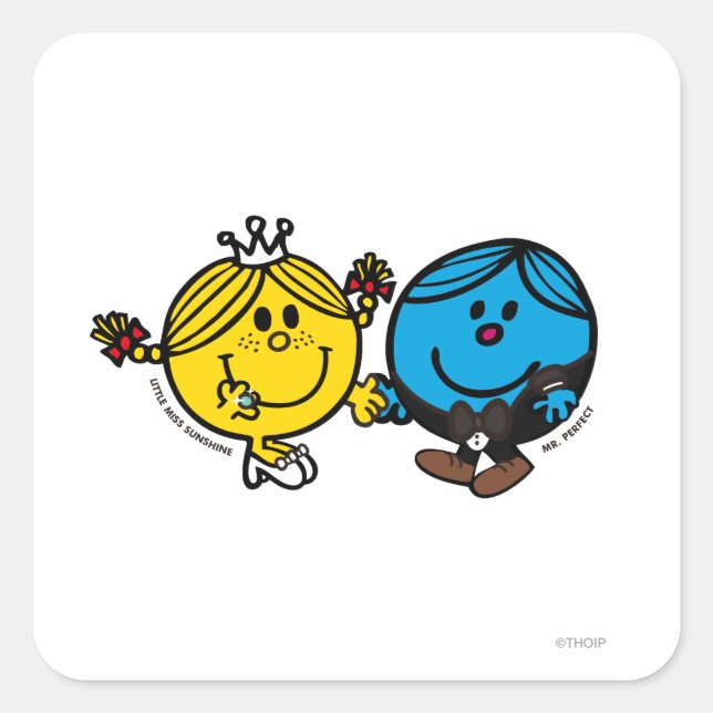 Sticker Carré Correspondance parfaite (Devant)