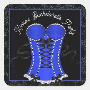 Sticker Carré Corse bleue Flirty