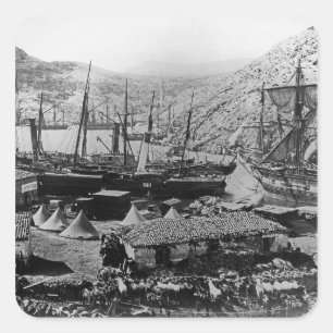 Sticker Carré Cossack Bay, Crimée, c.1855