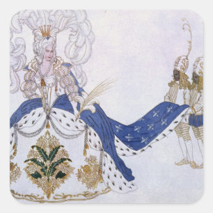 Sticker Carré Costume design for The Queen and Her Pages, from S