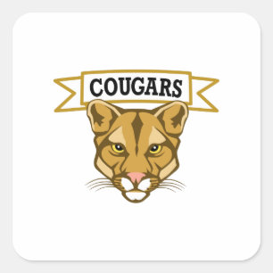 STICKER CARRÉ COUGARS