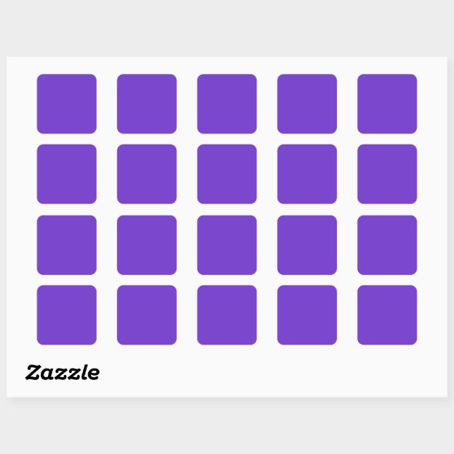 Sticker Carré Couleur claire violet vif violet violet clair (Feuille)