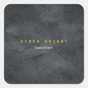 Sticker Carré Couleur or gris Attrayant Moderne Minimaliste