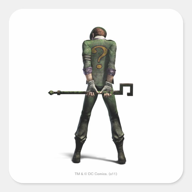 Sticker Carré Couleur Riddler (Devant)