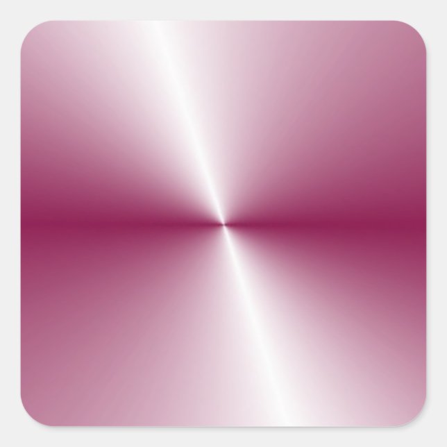 Sticker Carré Couleur rose violet Modèle blanc Personnalisé Élég (Devant)