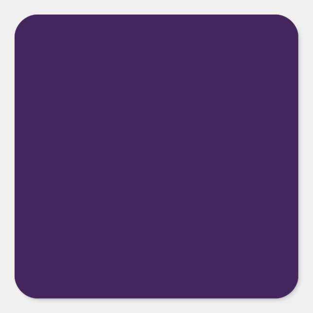 Sticker Carré Couleur solide vierge Mi-nuit violet (Devant)