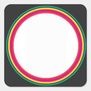 Sticker Carré Couleurs de montre Modèle Gibney Le MUSÉE Zazzle