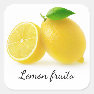 Sticker Carré Couper les citrons