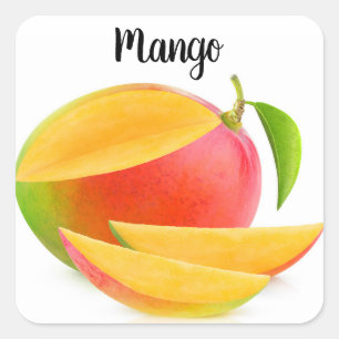 Sticker Carré Coupez la mangue