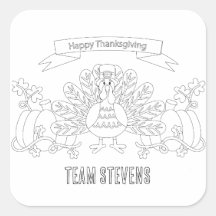 Coupez votre propre scène de Bon thanksgiving