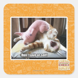 Sticker Carré Course ! Sauvez l'individu d'ur !