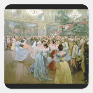 Sticker Carré Court Ball à la Hofburg, 1900