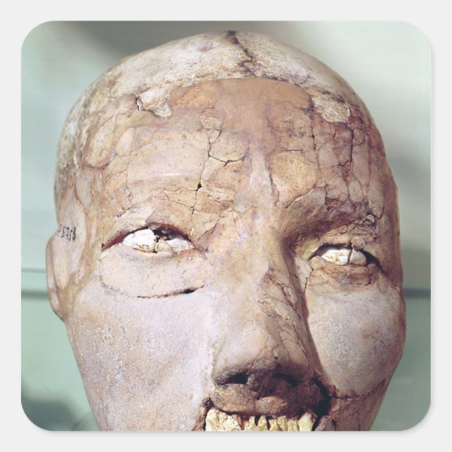 Sticker Carré Crâne, de Jéricho, 7000-6000 av. (Devant)