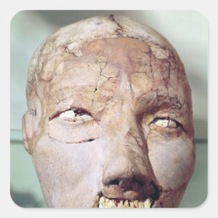 Sticker Carré Crâne, de Jéricho, 7000-6000 AVANT JÉSUS CHRIST