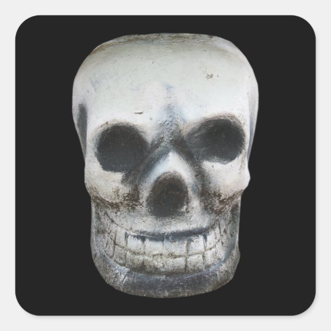 Sticker Carré Crâne thaïlandais (Devant)