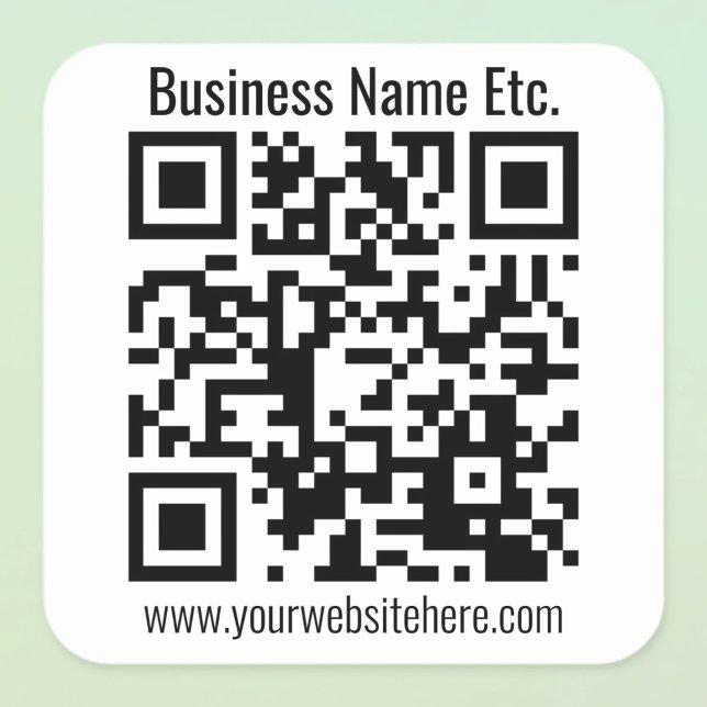 Sticker Carré CRÉER INSTANTANÉMENT UN Code QR SCANNABLE (Créateur téléchargé)